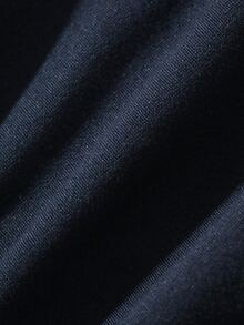 Dazy Plus Conjunto de Pijama Sexy com Camisete Curta e Shorts com Renda Contrastante Elástica Ajustada para Primavera, Verão e Outono - Azul Marinho - Visão 3