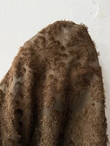 SHEIN Clasi 大尺碼女款紋理V領燈籠袖優雅襯衫 - 藏蓝色 - 查看 6
