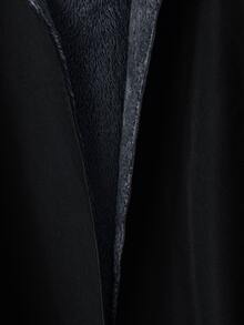 SHEIN Clasi 女款優雅秋冬加厚保暖內裡長款連帽大衣 黑色 - 灰色 - 查看 4