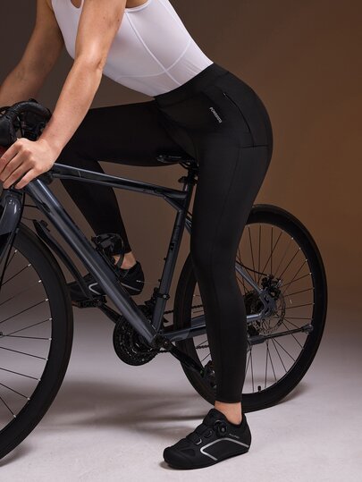 Powerista Women's 9/10 Length Tight Black Cycling Leggings