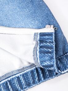 SHEIN 男童 2 件套運動衫套裝，秋冬長袖連帽褲裝套裝，白色印花拉鍊式，適合日常、生日、花童穿著、學校與運動 - 藍色 - 查看 6