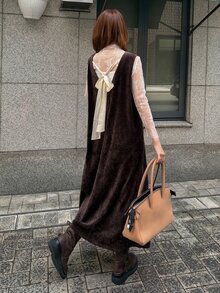 FRIFUL Women's Casual Sleeveless Long Dress, Autumn/Winter - Black - View 1