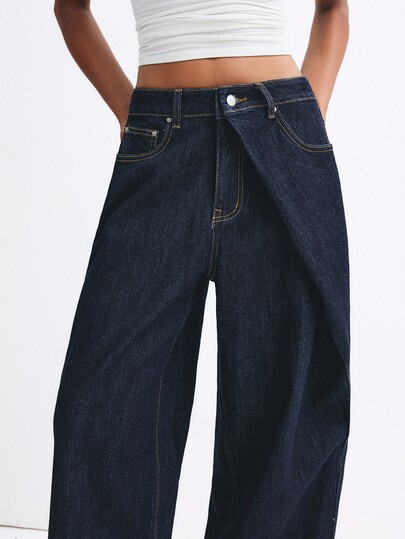 ATUI Studio Women's Casual Everyday Denim Jeans With Pockets And Buttons