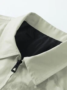 Manfinity Roghcode Chaqueta con cremallera de manga larga con estampado de personajes para hombres - Multicolor - Ver 3