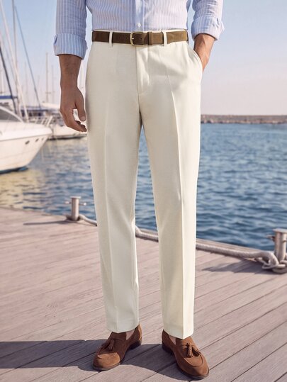 Suiteron Men's Casual Button Pocket Dress Pants For Business Office