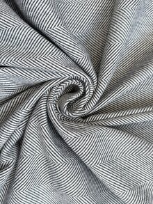 SHEIN PariChic Autumn/Winter Elegant Flat Collar Herringbone Pocket Tie-Front Long Sleeve Jacket, Suitable For Daily Wear - Grey - View 7
