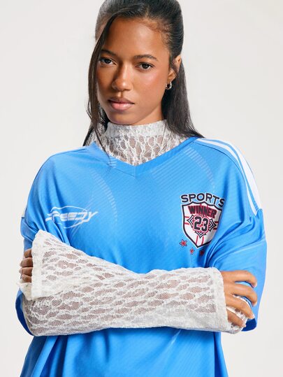 Athîral Women's Casual Blue Printed Sports Loose Elastic Comfortable Top 2 Pieces Set, Suitable For Sports, Dating And Daily Wear