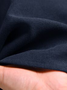 CosyJoli 大尺碼女款花卉刺繡圖案休閒日常穿著襯衫 - 藏蓝色 - 查看 7