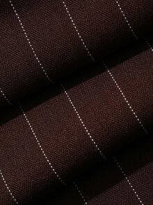 Strévra Women's Striped Casual Versatile Daily Wear Long Pants Fall - Burgundy - View 7