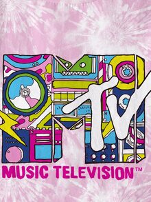MTV | SHEIN تي شيرت بياقة دائرية وأكمام قصيرة بطبعة كرتونية للفتيات المراهقات للارتداء اليومي - أبيض - مشاهدة 4
