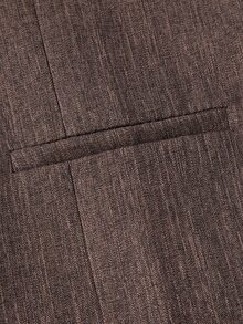 Manfinity Mode Men's Business Casual Commuter Suit Vest - Brown - View 6