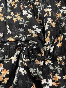 Freevana 大尺碼度假休閒碎花印花襯衫 - 黑色 - 查看 8