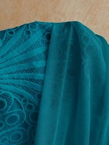 Soleia 女款性感度假無肩帶蕾絲紋理垂墜網紗抓皺胸衣迷你洋裝，適合海灘、郵輪、公路旅行、城市度假、約會、下午茶、波希米亞風、海邊、島嶼度假、夏季、音樂節、日常通勤、婚禮季、派對、嘉年華 - 水鴨藍 - 查看 12