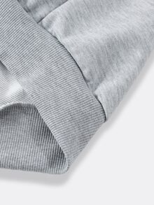 ROMWE MEN Men's Hoodie And Sweatpants Casual Daily Outfit Set - Grey - View 7