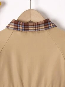 SHEIN Elladie kids 女童冬季休閒百搭保暖內裡夾克 - 彩色 - 查看 4