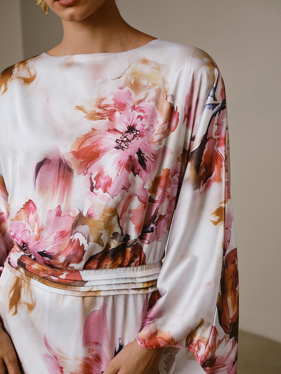 ZEYLAH Elegant Party Floral Print Dress