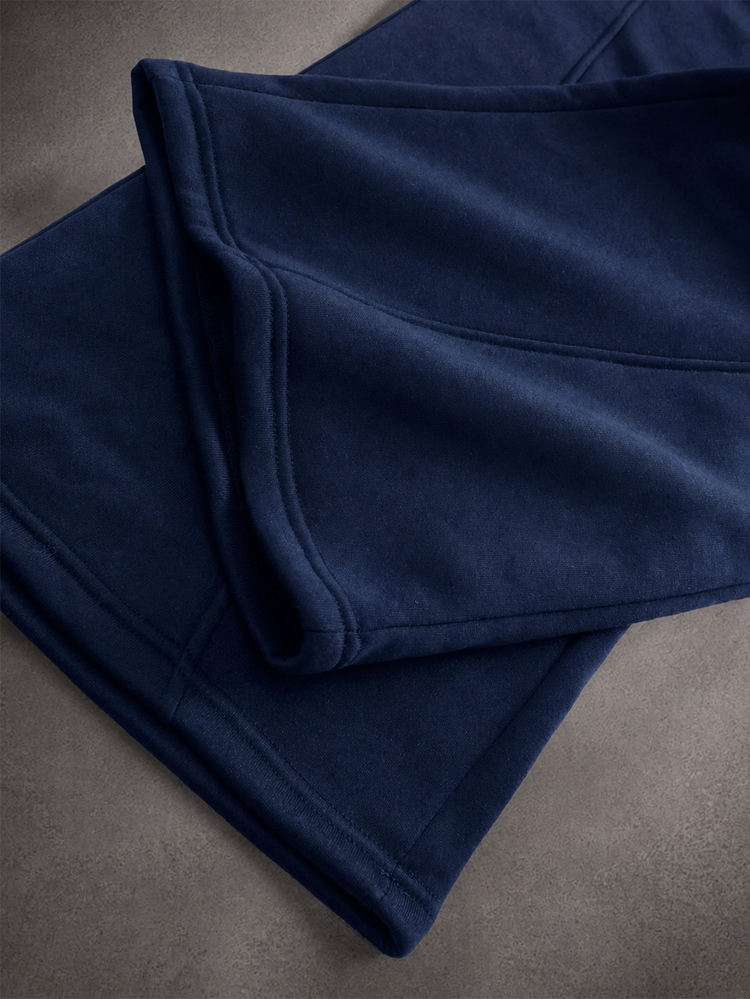 STYNVO Men's Casual Versatile Solid Color Sweatpants - Navy Blue - View 4