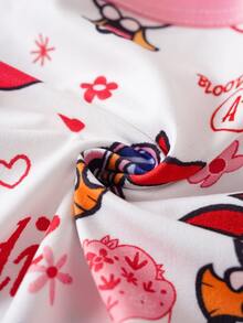 THE POWERPUFF GIRLS X SHEIN Quần lót tam giác in hoạt hình dễ thương size lớn - trắng - Xem 7
