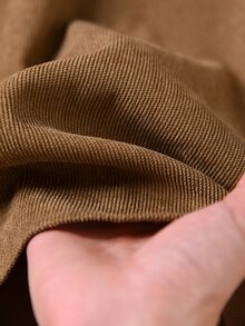 Rusticease Women's Solid Color Casual Daily Summer Dress - Rust Brown - View 5