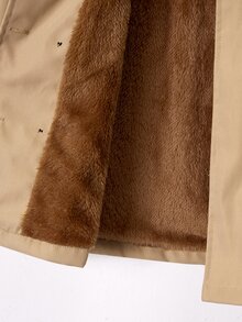 SHEIN Elladie kids 女童冬季休閒百搭保暖內裡夾克 - 彩色 - 查看 6