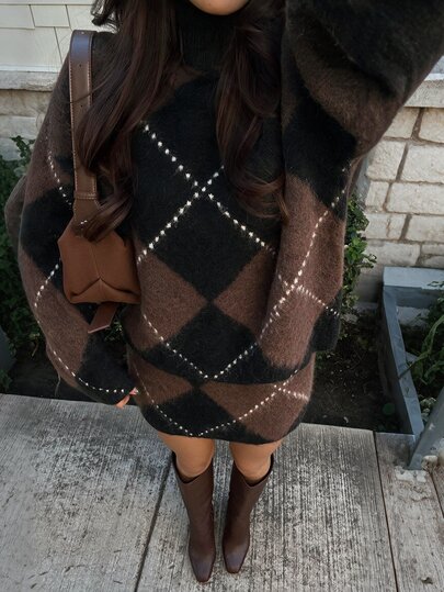 Selianne Autumn/Winter Vintage Maillard Lazy Relaxed Versatile Atmosphere Women's Sweater 2 Pieces Set