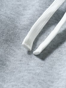 Major Grit Men's Plus Size Drawstring Waist Pants, Slanted Pocket Design, Suitable For Daily Wear Gym Jogging, Light Grey Summer Casual Baggy - Grey - View 6