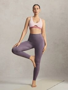 Activina Women's Colorblock Seamless Sports Bra - Pink - View 6