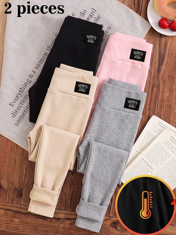 Tween Girl Winter Comfortable Soft Warm Thermal Lined Leggings