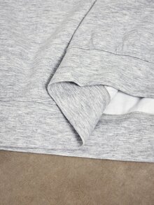 Maija Plus Size Grey Front Zipper Pullover Sweatshirt - Grey - View 8