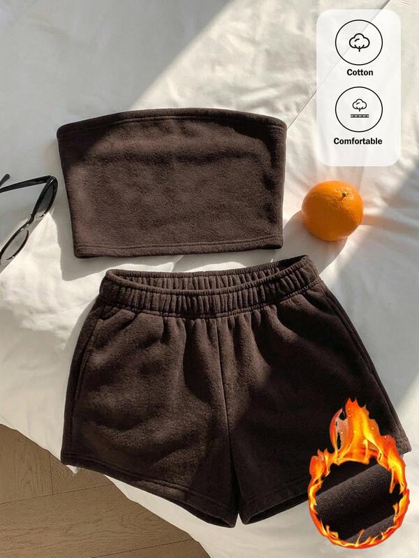 Comfortcana סט 2 חלקים לנשים בבד טקסטורלי עם הדפס פרחים ואננס ורוד, סגנון מינימליסטי קז'ואל לחופשה, כולל טופ קיץ, מתאים לנסיעות יומיומיות, דייט, מפגשים, סתיו/חורף/קיץ, חג המולד, ראש השנה, חג ההודיה, מסיבה, חתונה, חוף, טקס סיום, אופנתי, אלגנטי, יציאה, פגישה, טקס סיום ואירועים נוספים