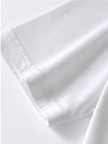 Manfinity EMRG Men's Letter & Skeleton Graphic Casual Daily Short Sleeve T-Shirt - White - View 4