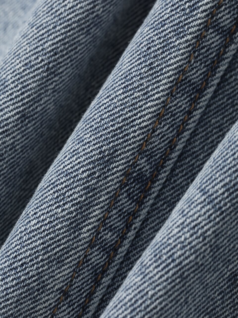 Women's Casual Single-Breasted Long Denim Skirt
