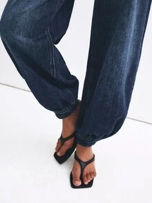 ATUI Studio Jeans Kasual Washed Low Waist Tapered Leg - Dark Wash - View 8