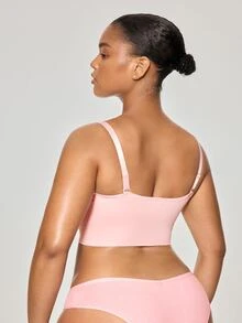 SHEIN 女款流行時尚舒適極簡純色高 CP 值高品質大尺碼內衣 5 件組/包 - 黑色 - 查看 2