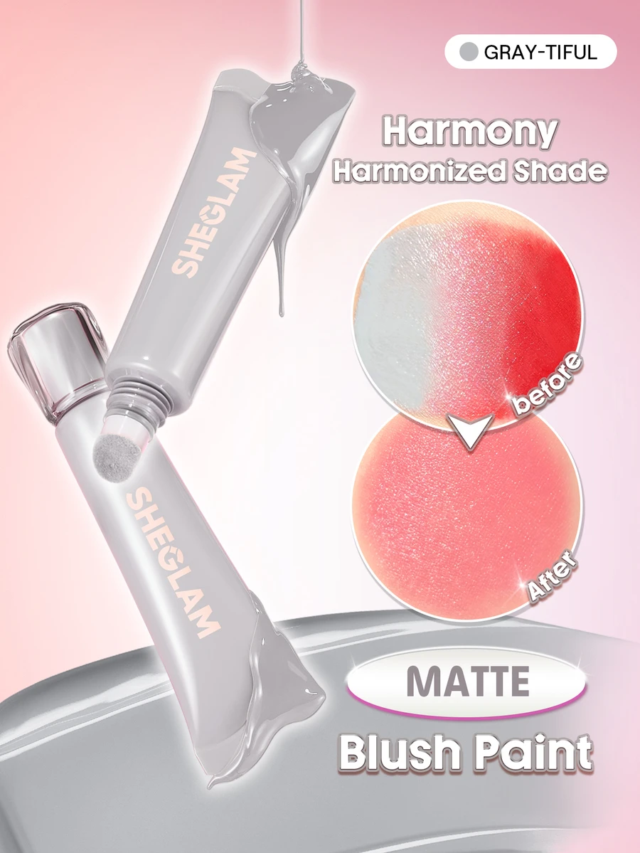 SHEGLAM Squeeze & Dot 霧面腮紅顏料 504 Gray-Tiful 品牌美妝化妝品 適合女士與女孩 - 504 Gray-tiful - 查看 1