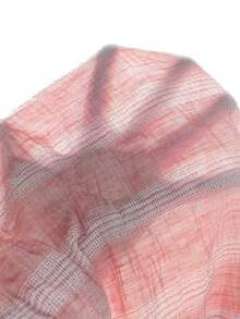 VENTUSAIL Men's Yellow Woven Striped Summer Lightweight Slim Fit Casual Vacation Short Sleeve Shirt - Pink - View 3