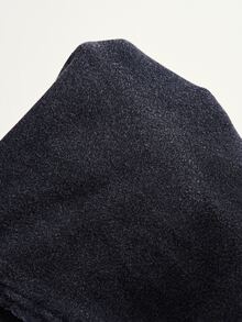 Bohemela Casual Solid Color Knit Long Sleeve Women's Sweatshirt - Black - View 7