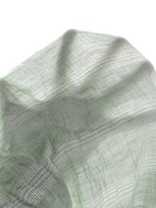 VENTUSAIL Men's Yellow Woven Striped Summer Lightweight Slim Fit Casual Vacation Short Sleeve Shirt - Mint Green - View 3