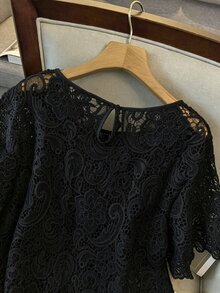 GlowEve CURVE Plus-Size Women's European And American Style, Elegant Solid Color, Fashionable And High-End, - Black - View 6