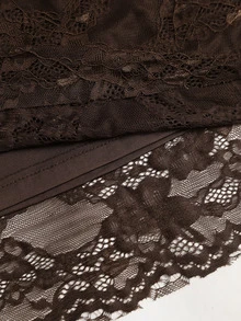 Sweetra Women's One-Shoulder Fitted Maxi Dress With Versatile Shawl, Elegant And Sexy, Party And Banquet Style - Brown - View 5