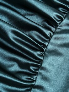 NU&NOW Plus Size Sexy Elegant Ruffle Ruffle Dress Cocktail Formal Party Teal Summer Summer - Dark Green - View 8