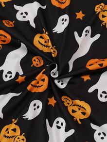 SHEIN Atasan Santai Pria Motif Hantu Lucu - MultiWarna - View 3