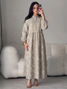 Yasmyna Women's Cashew Print Casual Party Travel Arabian Dress - Multicolor - View 3