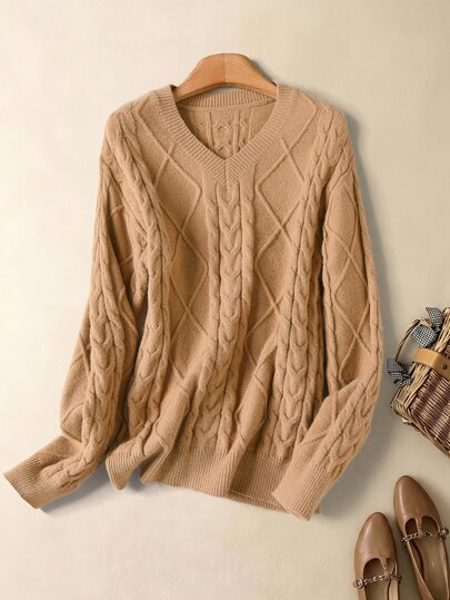 Rusticease New Spring/Summer Fresh Vintage Artistic Dyed Print Round Neck Chic Ice Silk Thin Women's Pullover Sweater