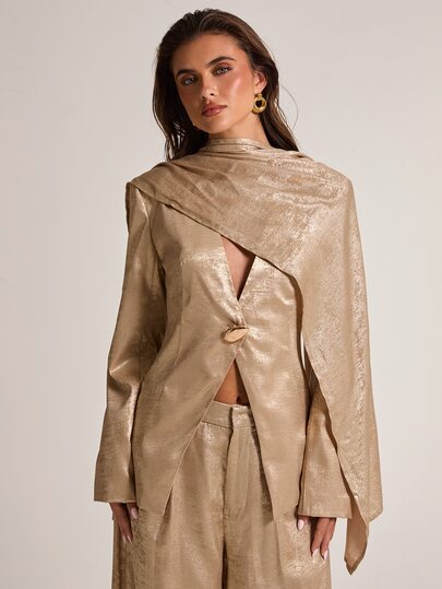 SHEIN BAE Women's Elegant Commuter Blazer