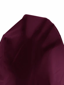 SHEIN Frenchy 大尺碼女款扭結下擺蝙蝠袖短袖V領綠色襯衫 - 紫色 - 查看 6