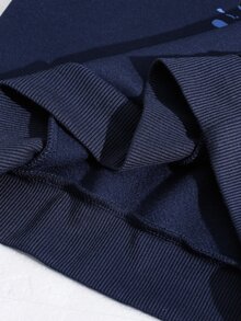 SHEIN 兒童 2 件組 青少年男孩休閒遊戲機圖案連帽衛衣與運動長褲，適合秋冬返校季節 - 寶藍色 - 查看 7