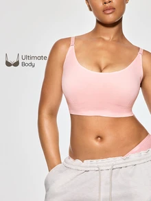 SHEIN 女款流行時尚舒適極簡純色高 CP 值高品質大尺碼內衣 5 件組/包 - 黑色 - 查看 3