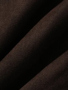 Livesso Women's Solid Color Casual Boho Western Versatile Daily Skirt Autumn Work Everyday Dark Brown - Coffee Brown - View 7