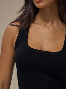 MUSERA 3 Packs Rib-Knit Tank Tops –Scoop Neck Sleeveless Basic Crop Cami Set Summer Girly Everyday Loungwear - Multicolor - View 5